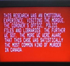 "Murder Research" (1977)